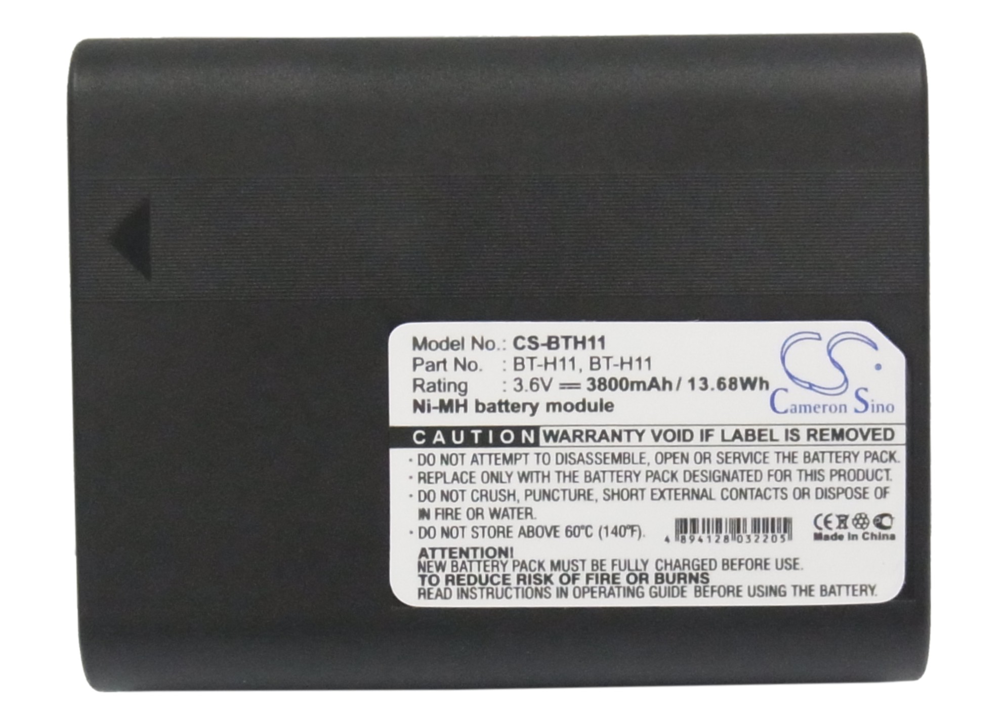 Ni-MH Battery for Sharp VL-AH500U VL-AH50E VL-AH50H 3.6V 3800mAh