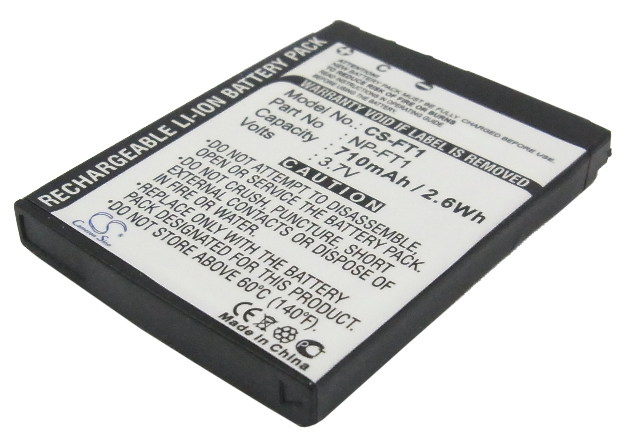 Ersatzakku Für Sony Cyber-shot DSC-T70 – 3,6V Li-Ion, 680 MAh, Grau