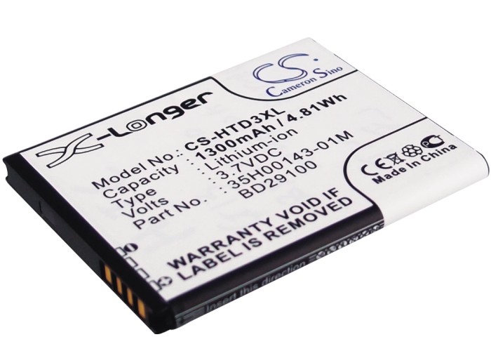 Batteria Compatibile HTC Wildfire 1500mAh BA S440 BB00100 – Sostituisce 35H00127-02M E Altri Modelli - 2