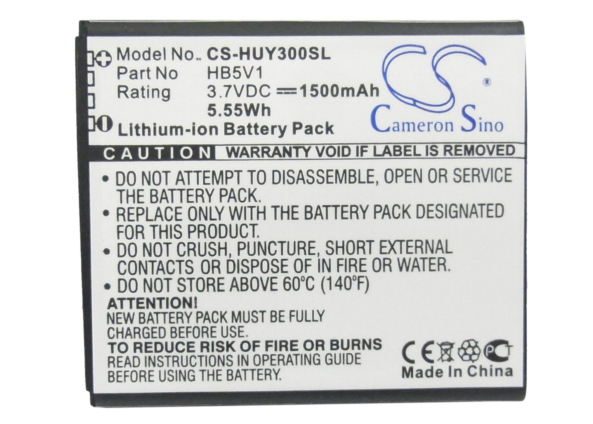 Movil acu batería 1500mah para Huawei Ascend y300-0100 y300-0151 y500-t0