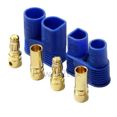 2-pair Amass EC3 Male & Female Connectors Plugs Sockets for RC Lipo Battery UK 