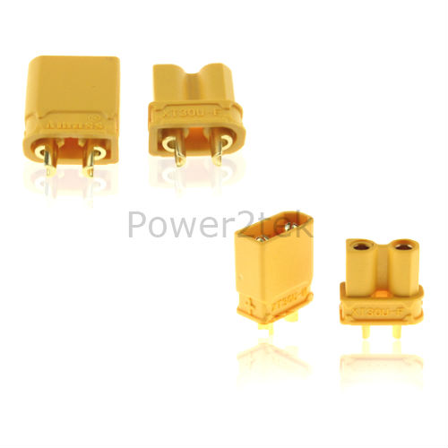 5 Paia Connettori Deans T Placcati Oro Con Guaina E Tubo Termoretraibile - Per Cavi Elettrici